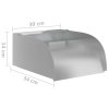 Vodopád s LED 30 x 34 x 14 cm nerezová ocel 304