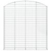 Klenutý gabionový koš 200 x 30 x 200/220 cm pozinkované železo