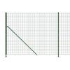 Drátěný plot s přírubami zelený 2,2 x 25 m 154159