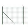 Drátěný plot s přírubami zelený 2 x 25 m 154190
