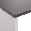 Barový stůl se 2 stolními deskami bílý a šedý 130 x 40 x 120 cm