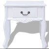 Noční stolky 2 ks MDF bílé 242750