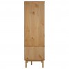 Šatní skříň OTTA 76,5 x 53 x 172 cm masivní borové dřevo