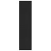 Šatní skříň černá 100 x 50 x 200 cm kompozitní dřevo