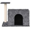 Škrabadlo pro kočky se sisalovým sloupkem tmavě šedé 51 cm
