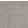 Lavice světle šedá 70 x 35 x 41 cm textil 349367