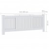 Kryt na radiátor MDF bílý 205 cm