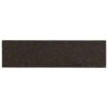 Schodové rohože samolepicí 15 ks 76 x 20 cm tmavě hnědé obdélníkové