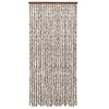 Závěs proti hmyzu taupe a bílý 90 x 220 cm Chenille