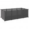 Klec pro malá zvířata černá 144 x 74 x 46,5 cm PP a ocel 340571