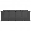 Klec pro malá zvířata černá 144 x 74 x 46,5 cm PP a ocel 340571
