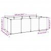 Klec pro malá zvířata černá 144 x 74 x 46,5 cm PP a ocel 340571