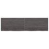 Koupelnová deska tmavě hnědá 140x40x(2-6) cm ošetřený masiv