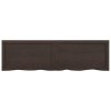 Koupelnová deska tmavě hnědá 140x40x(2-6) cm ošetřený masiv