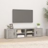 TV skříňky 2 ks betonově šedé 80 x 31,5 x 36 cm kompozit