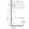Keramické WC kombi kulaté spodní odpad černé 3059889
