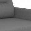 2místná pohovka tmavě šedá 140 cm textil 359236