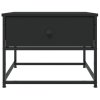 Konferenční stolek černý 51 x 51 x 40 cm kompozitní dřevo