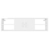 Nástěnná police bílá s vysokým leskem 102x30x29 cm dřevotříska