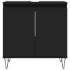 Koupelnová skříňka černá 58 x 33 x 60 cm kompozitní dřevo