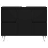 Koupelnová skříňka černá 80 x 33 x 60 cm kompozitní dřevo