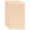 Nábytková dvířka lamelový design 4 ks 99,3 x 59,4 cm borovice