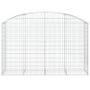 Klenutý gabionový koš 200 x 50 x 120/140 cm pozinkované železo