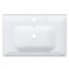 Umyvadlo do koupelny bílé 71 x 48 x 23 cm obdélníkové keramika
