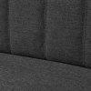 Pohovka textil 117 x 55,5 x 77 cm tmavě šedá