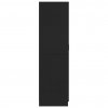 Šatní skříň černá 80 x 52 x 180 cm kompozitní dřevo