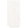 Příborník bílý 110 x 34 x 75 cm masivní borové dřevo