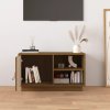 TV skříňka medově hnědá 70 x 34 x 40 cm masivní borové dřevo