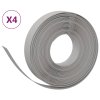 Travní lemy 4 ks šedé 10 m 10 cm polyethylen