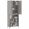 Skříň highboard šedá sonoma 69,5 x 34 x 180 cm kompozitní dřevo