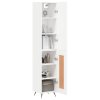 Skříň highboard bílá 34,5 x 34 x 180 cm kompozitní dřevo