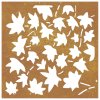 Zahradní nástěnná dekorace 55 x 55 cm corten Javorový list