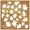 Zahradní nástěnná dekorace 55 x 55 cm corten Javorový list