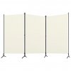3dílný paraván bílý 260x180 cm textil