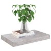 Plovoucí nástěnné police 4 ks betonově šedé 40x23x3,8 cm MDF