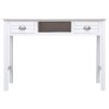 Psací stůl bílý 108 x 45 x 76 cm masivní pavlovnie