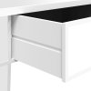 Zrcadlový konferenční stolek 106x45x45 cm kompozitní dřevo sklo