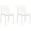 Zahradní židle 2 ks bílé 50 x 46 x 80 cm polypropylen