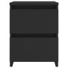 Noční stolky 2 ks černé 30 x 30 x 40 cm kompozitní dřevo