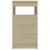 Komoda se zásuvkami sonoma dub 40x50x76 cm kompozitní dřevo