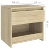 Noční stolky 2 ks dub sonoma 40 x 30 x 39 cm kompozitní dřevo