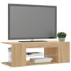 TV skříňka s LED osvětlením dub sonoma 90 x 39 x 30 cm