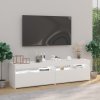 TV skříňky s LED osvětlením 2 ks bílé 75 x 35 x 40 cm