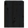 Nástěnné skříňky 2 ks černé 30x30x40 cm masivní borové dřevo