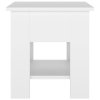 Konferenční stolek bílý 40 x 40 x 42 cm kompozitní dřevo