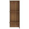 Skříň do předsíně hnědý dub 97,5x37x99 cm kompozitní dřevo